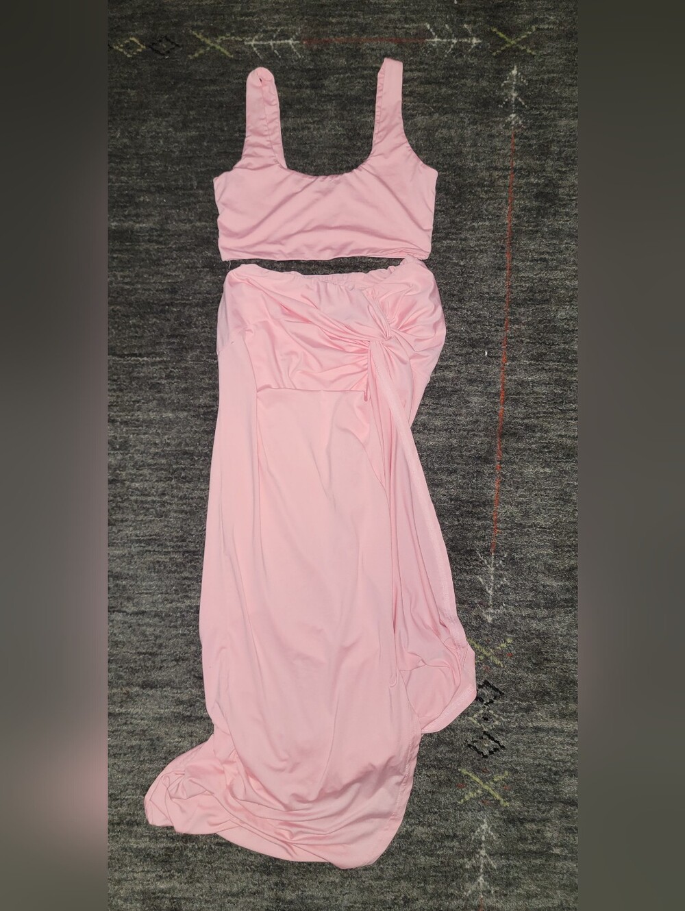 Pink Two-Piece Dress Set | New Size Small